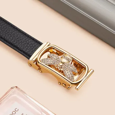 Elegant Butterfly Gold Belt